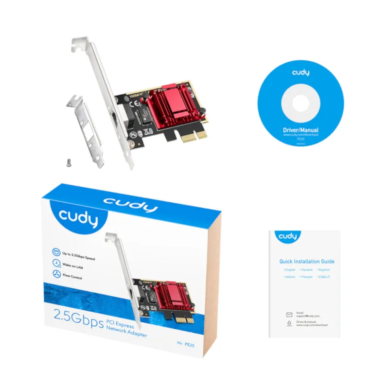 Cudy 2.5Gbps Pci-E Ethernet Adapter