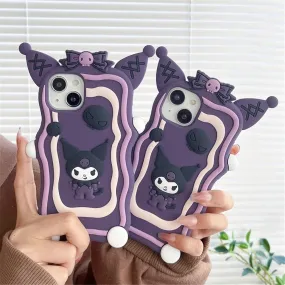 Cute Purple Kuro iPhone Case