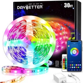 Daybetter Bluetooth LED Strip Lights 30/60ft