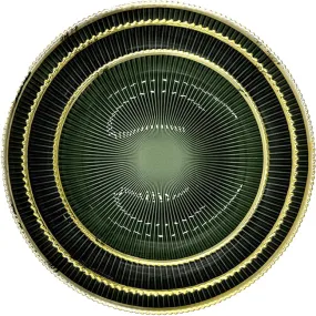 Deco - Glass Dinnerware in Green (Item # 0405)