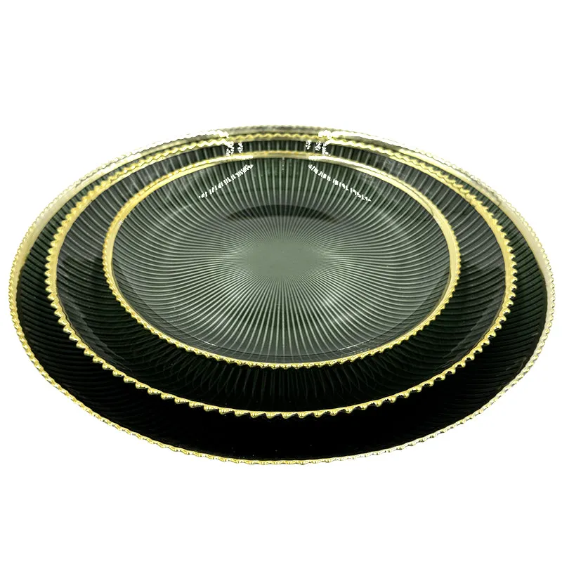 Deco - Glass Dinnerware in Green (Item # 0405)