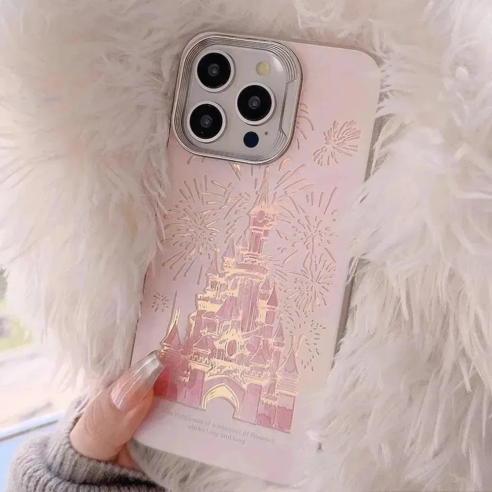 Disneyland Castle Glitter Phone Case (For iPhones)