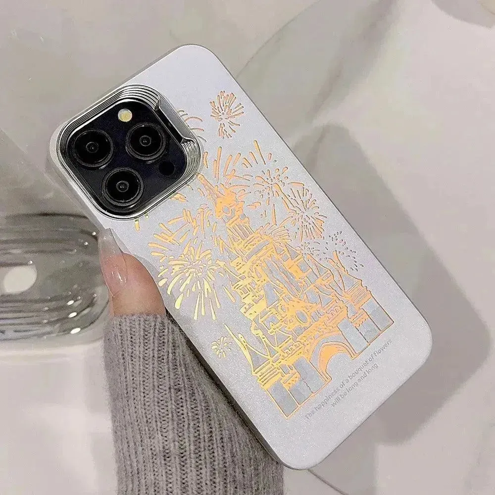 Disneyland Castle Glitter Phone Case (For iPhones)