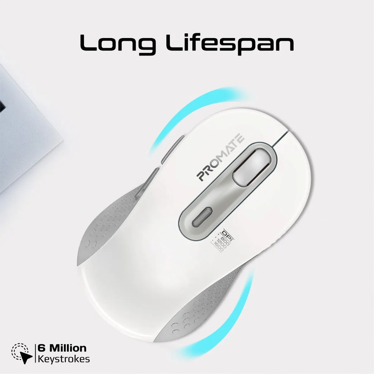 Dual Mode Wireless Optical Mouse with BT & RF Connectivity