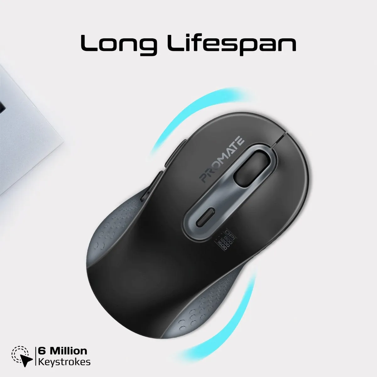 Dual Mode Wireless Optical Mouse with BT & RF Connectivity