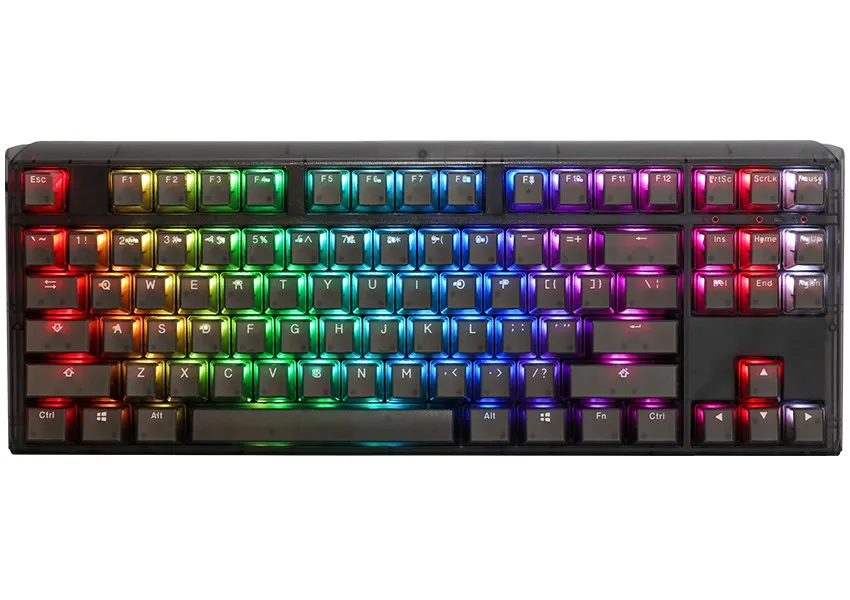 Ducky One 3 Aura Black Tkl Gaming Keyboard, Rgb Led - Mx-Red (Us)