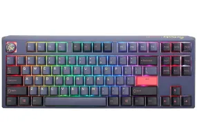 Ducky One 3 Cosmic Blue Tkl Gaming Keyboard, Rgb Led - Mx-Silent-Red (Us)