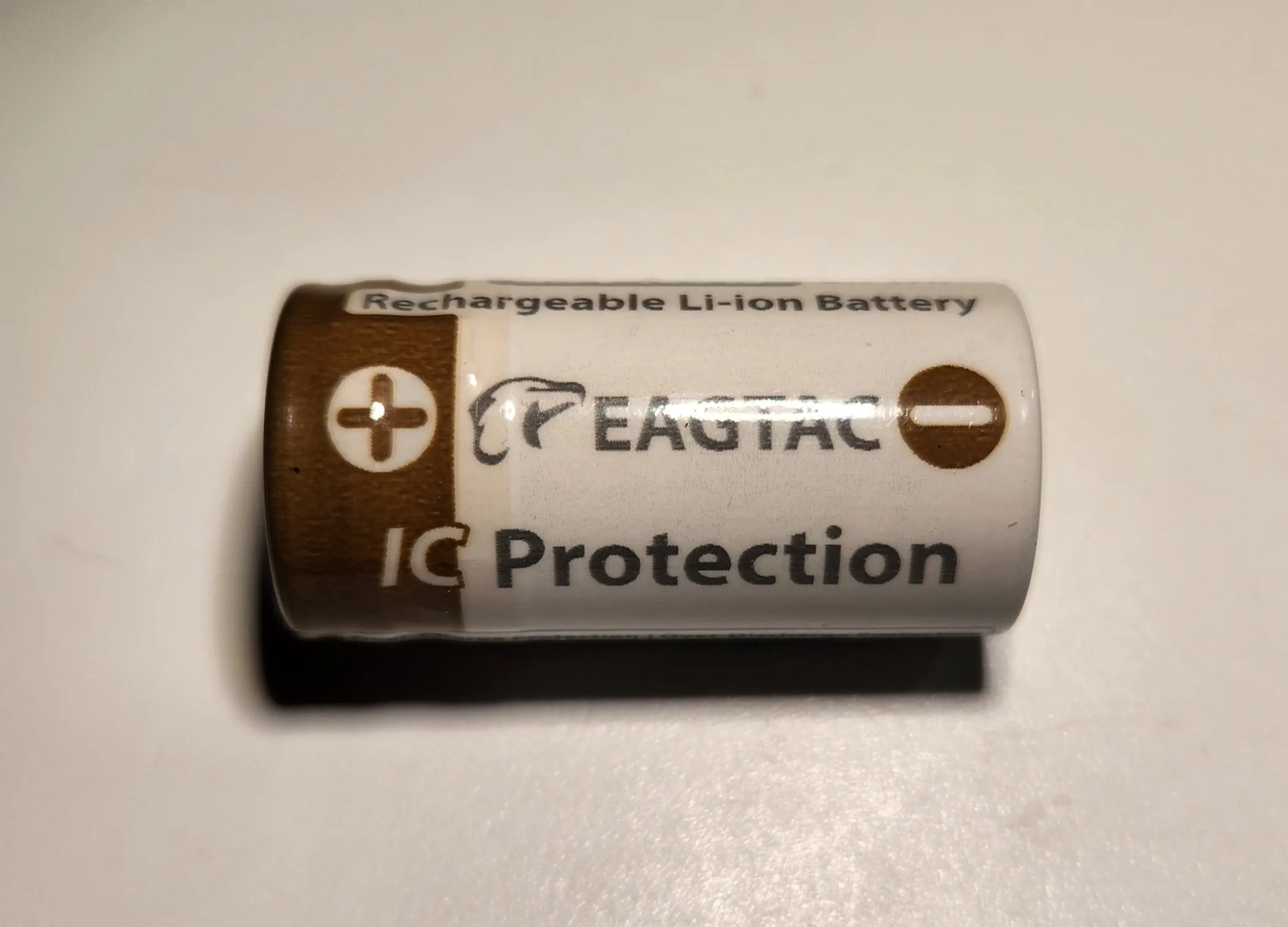 EAGTAC D3C 16340 Battery 3.7v 750mAh Protected Li-ion Rechargeable Battery  **** HAS TO BE SHIPPED WITH FLASLIGHT   FEDEX ***