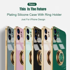 Electroplated Solid Case   Ring Holder