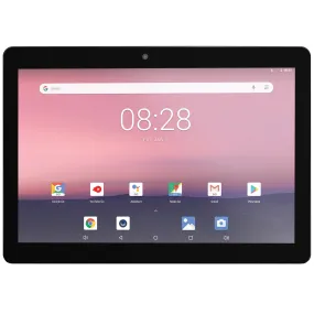 EVOO 10" Tablet, Android 8.1 Go Edition, Quad Core, 16GB Storage, Dual Cameras, Micro SD Slot, Black