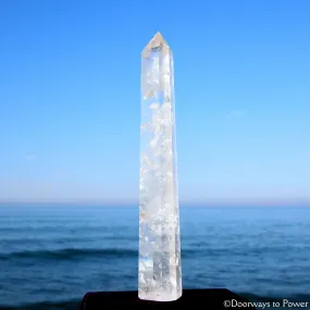 Exquisite 22" Clear Quartz Crystal Point 'Temple of Light' Master Crystal