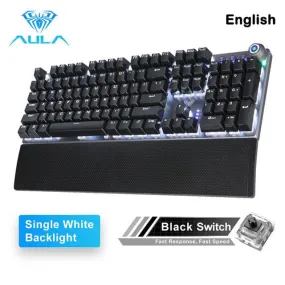 F2088 Mechanical Gaming Keyboard Anti-ghosting 104 brown Switch blue Wired Mixed Backlit Keyborad for Game Laptop PC