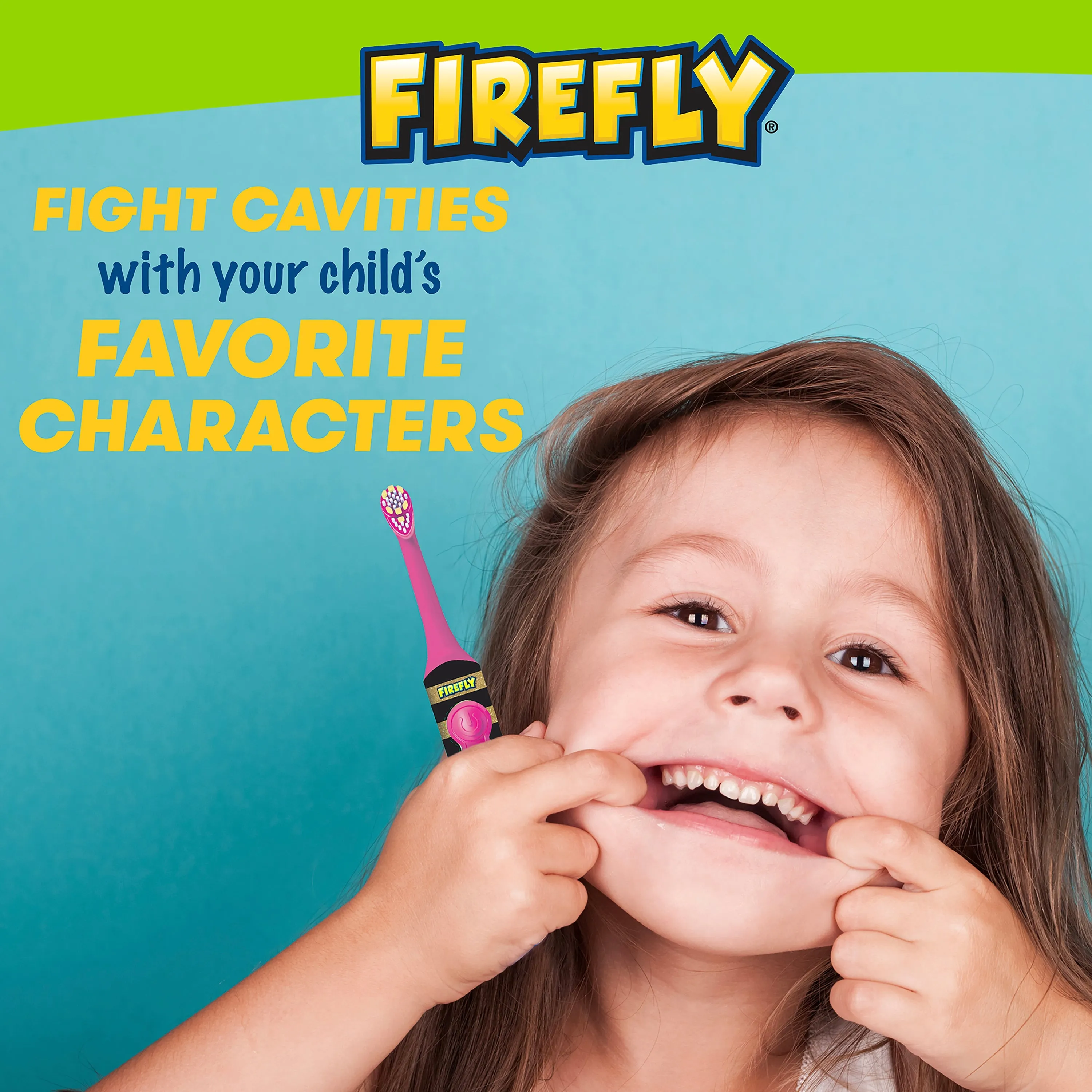 Firefly Clean N' Protect L.O.L. SURPRISE! Battery Powered Toothbrush With Antibacterial Cover