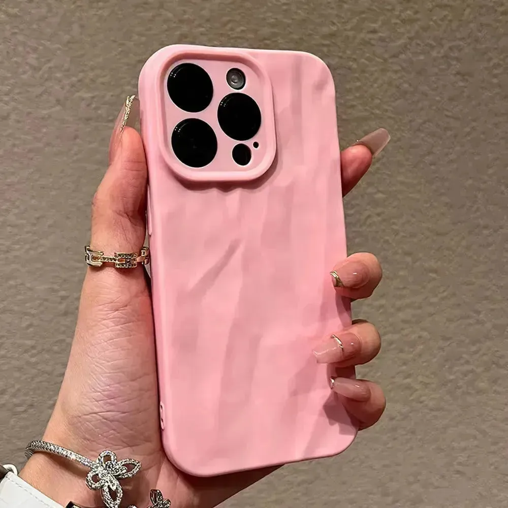 Fold Pattern Soft Silicone Phone Case (For iPhones)