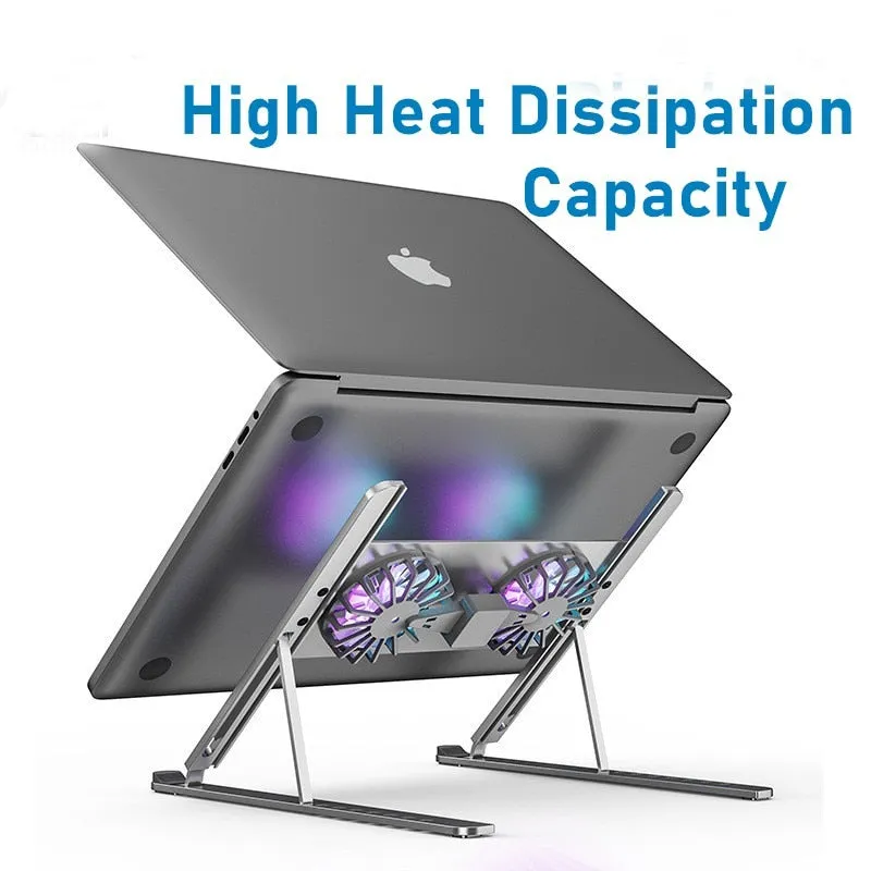 Foldable Aluminum Laptop Cooling Holder