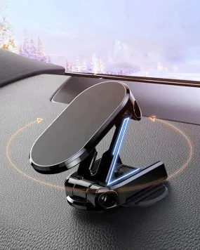 Foldable magnetic car phone holder