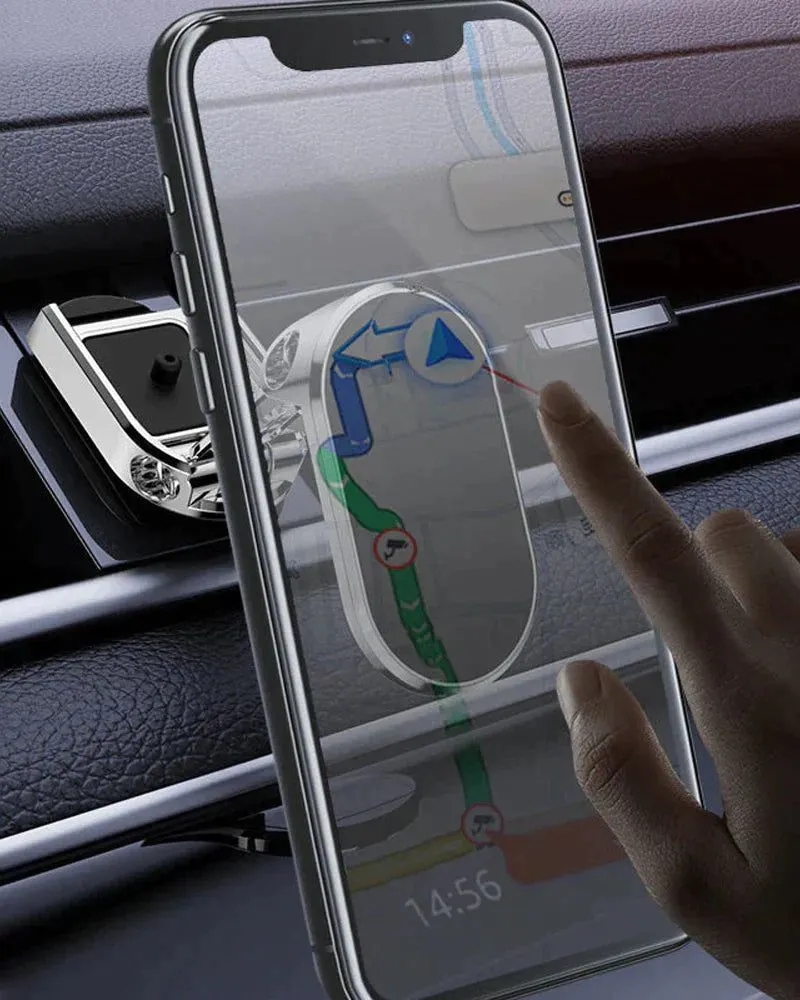 Foldable magnetic car phone holder