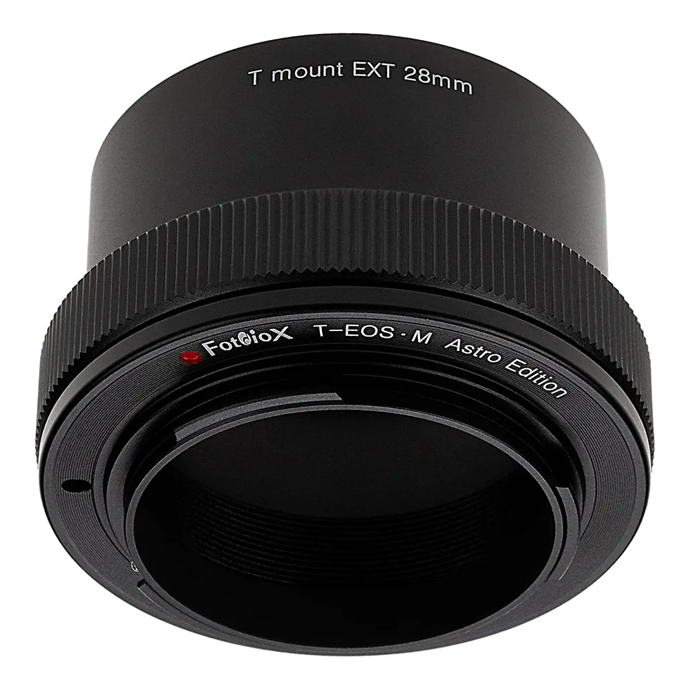 Fotodiox Lens Adapter Astro Edition - Compatible with T-Mount (T / T-2) Screw Mount Telescopes to Canon EOS M (EF-M) Mount Cameras for Astronomy