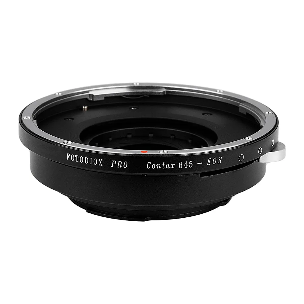 Fotodiox Pro Lens Mount Adapter - Contax 645 (C645) Mount Lenses to Canon EOS (EF, EF-S) Mount SLR Camera Body with Built-In Aperture Iris