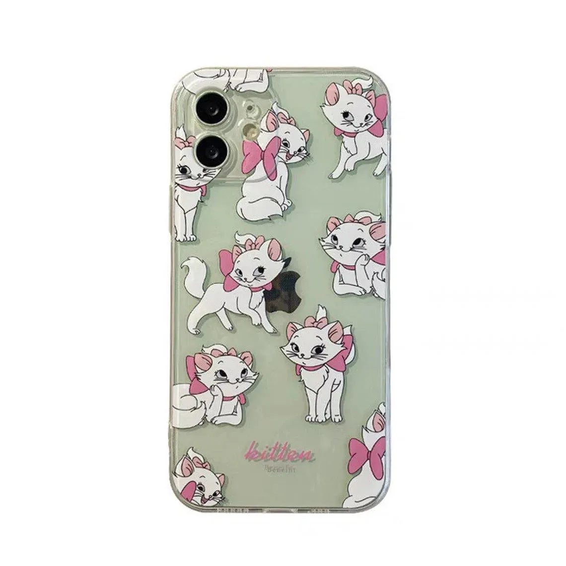 Full Marie White Cat iPhone Case 6 7 8 PLUS SE2 XS XR X 11 12 13 14 15 Pro Promax 12mini 13mini