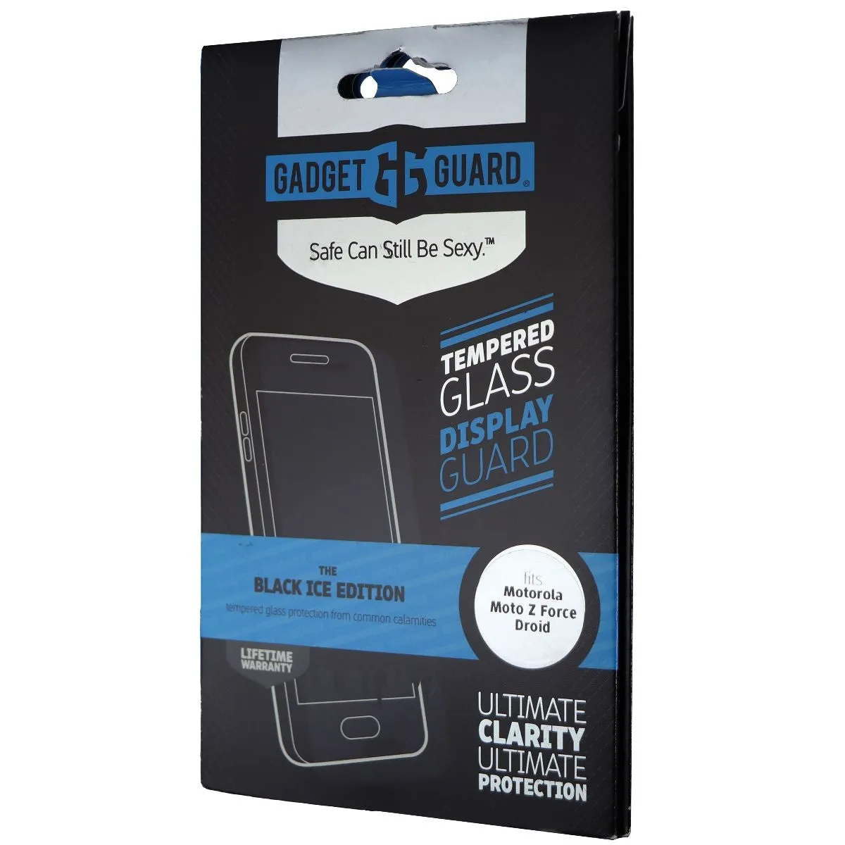 Gadget Guard Black Ice Tempered Glass Screen Protector for Moto Z Force - Clear