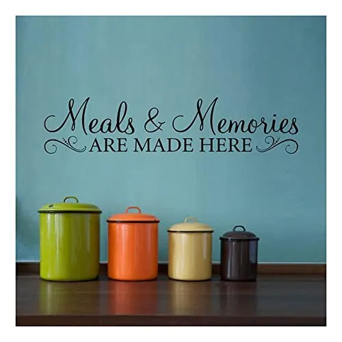 GADGETS WRAP Creative Delicious Meals Memories Kitchen Wall Decal DIY Art Vinyl Wall Stickers Home Decor Vinyl Wall Decoration Sticker