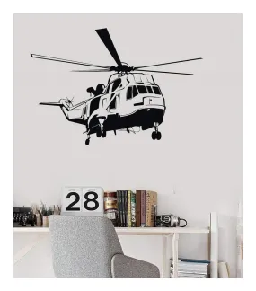 GADGETS WRAP Helicopter Aviation Wall Decoration Decal Sticker