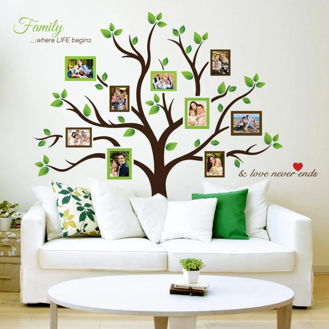 GADGETS WRAP large family tree photo frames wall decal - the sweetest highlight of your home and family