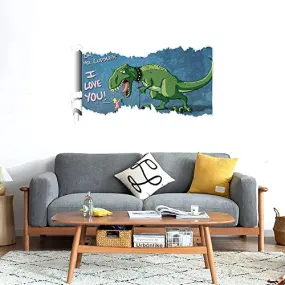 Gadgets WRAP Printed Wall Decal Sticker Scratched Paper Style Wall Decal (90cm x 50cm) - Dinosaur Pet