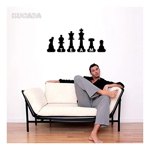 GADGETS WRAP Vinyl Wall Decal Sticker Chess Pieces Team Office Room Inspired Home Decoration Vinyl Wall Decoration Sticker