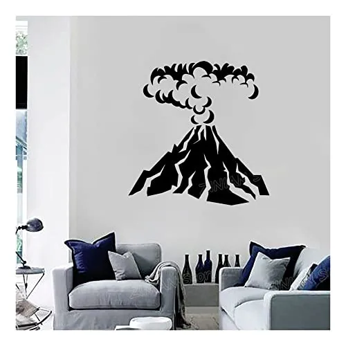 GADGETS WRAP Volcanic Vinyl Wall Stickers Home Decor Living Room Geometric Mountain Wall Decal Kids Room Playroom Decoration Poster Wall Decoration Decal Sticker