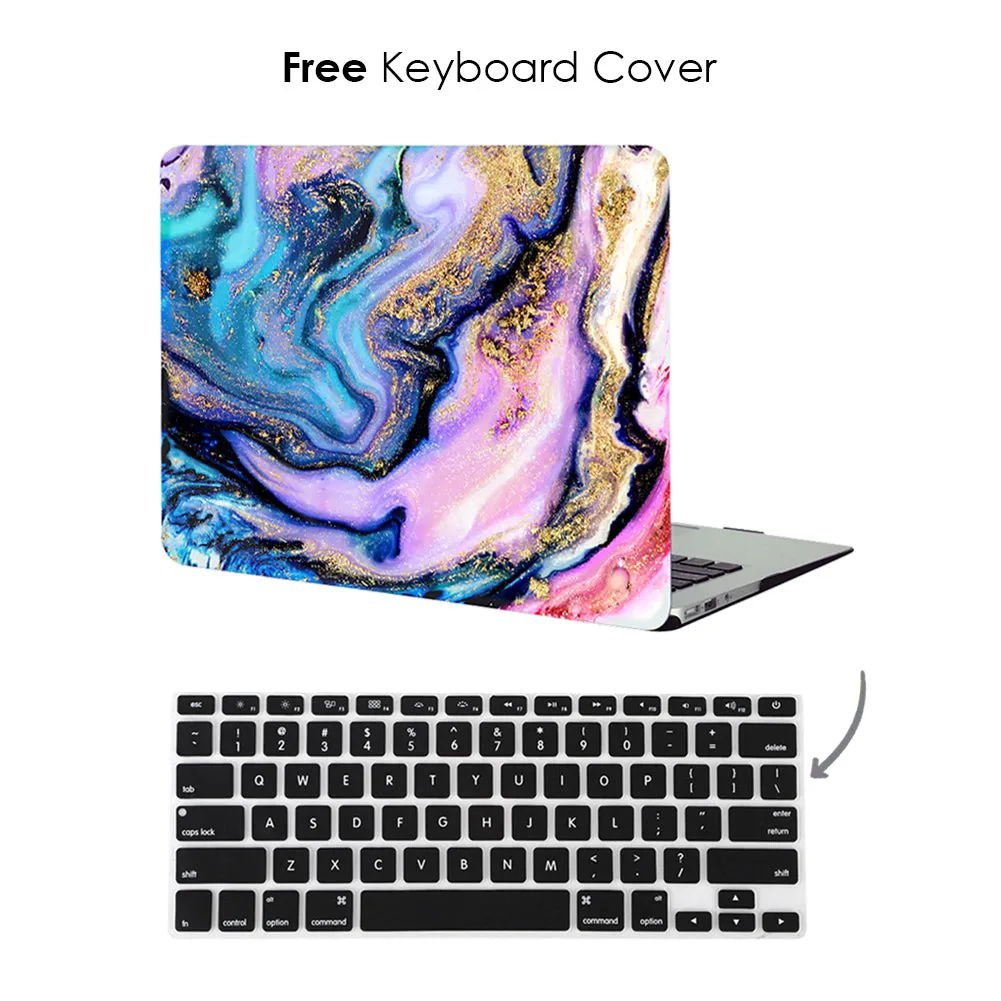 Galaxy Glitter Marble MacBook Case