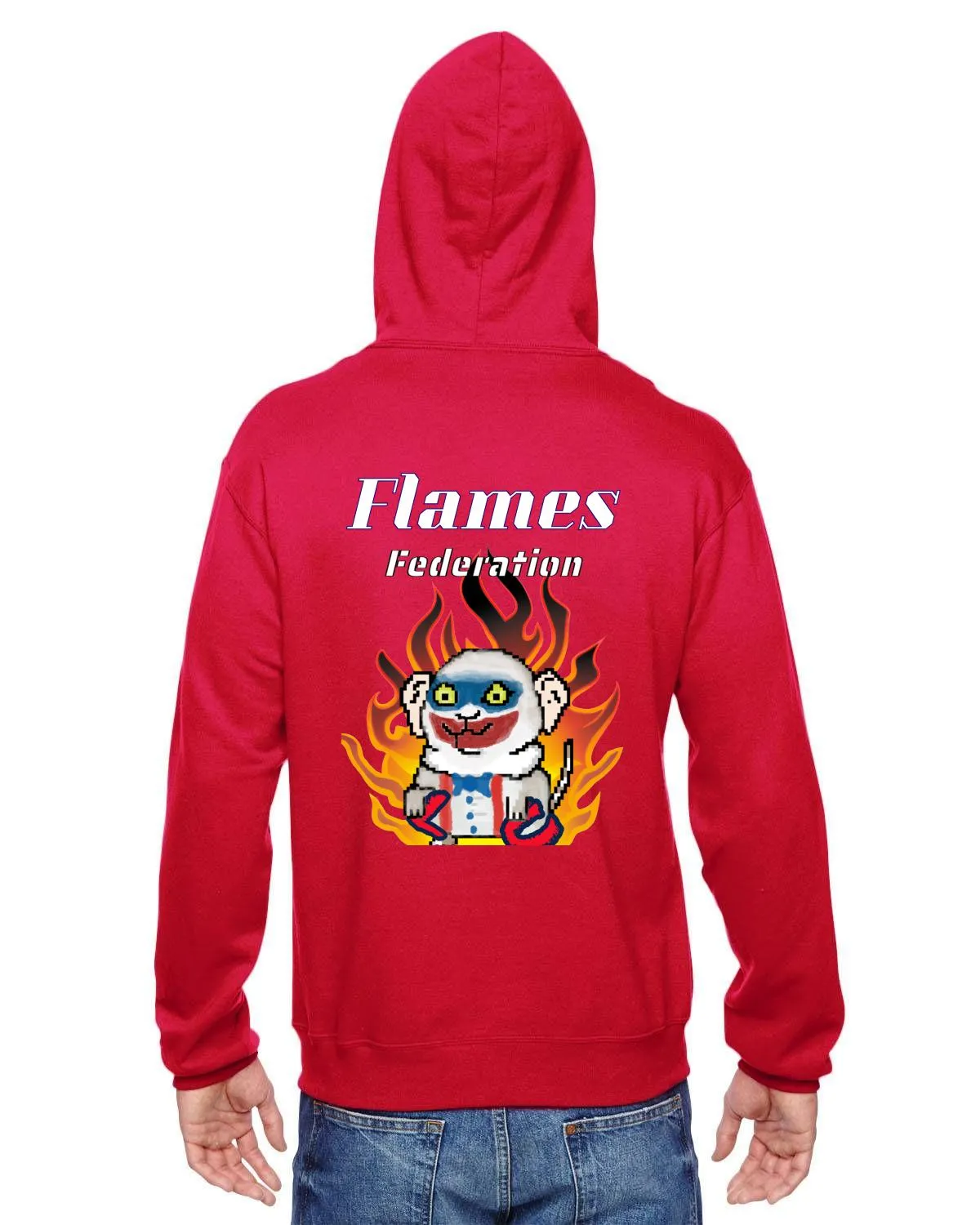 Gerbil Flames Federation Hooded Sweatshirt  (12 oz./lin. yd. SofSpun)