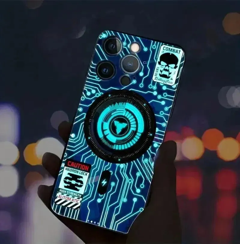 Glowing Futuristic Voice Controlled LED Case (For iPhone)