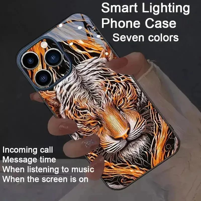 Glowing Tiger LED Smart Voice Controlled Cover (For iPhone)