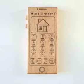 Handmade Wooden Toy Phone