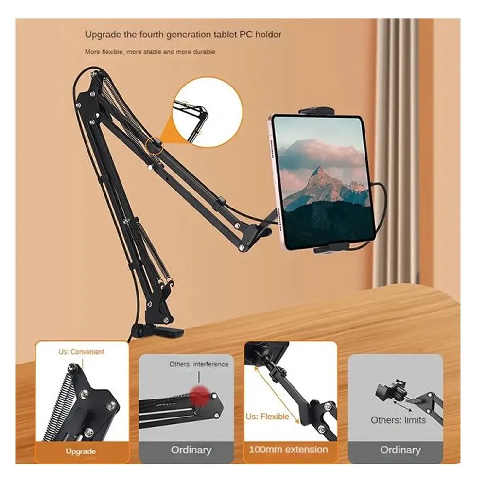 Height Adjustable Multipurpose Foldable Phone Holder Rn-103B