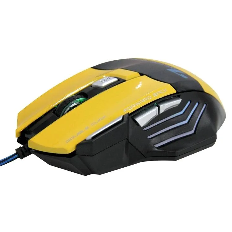 High-Precision 7-Button Wired Optical Gaming Mouse with 5000 DPI and Scroll Wheel for PC and Laptop