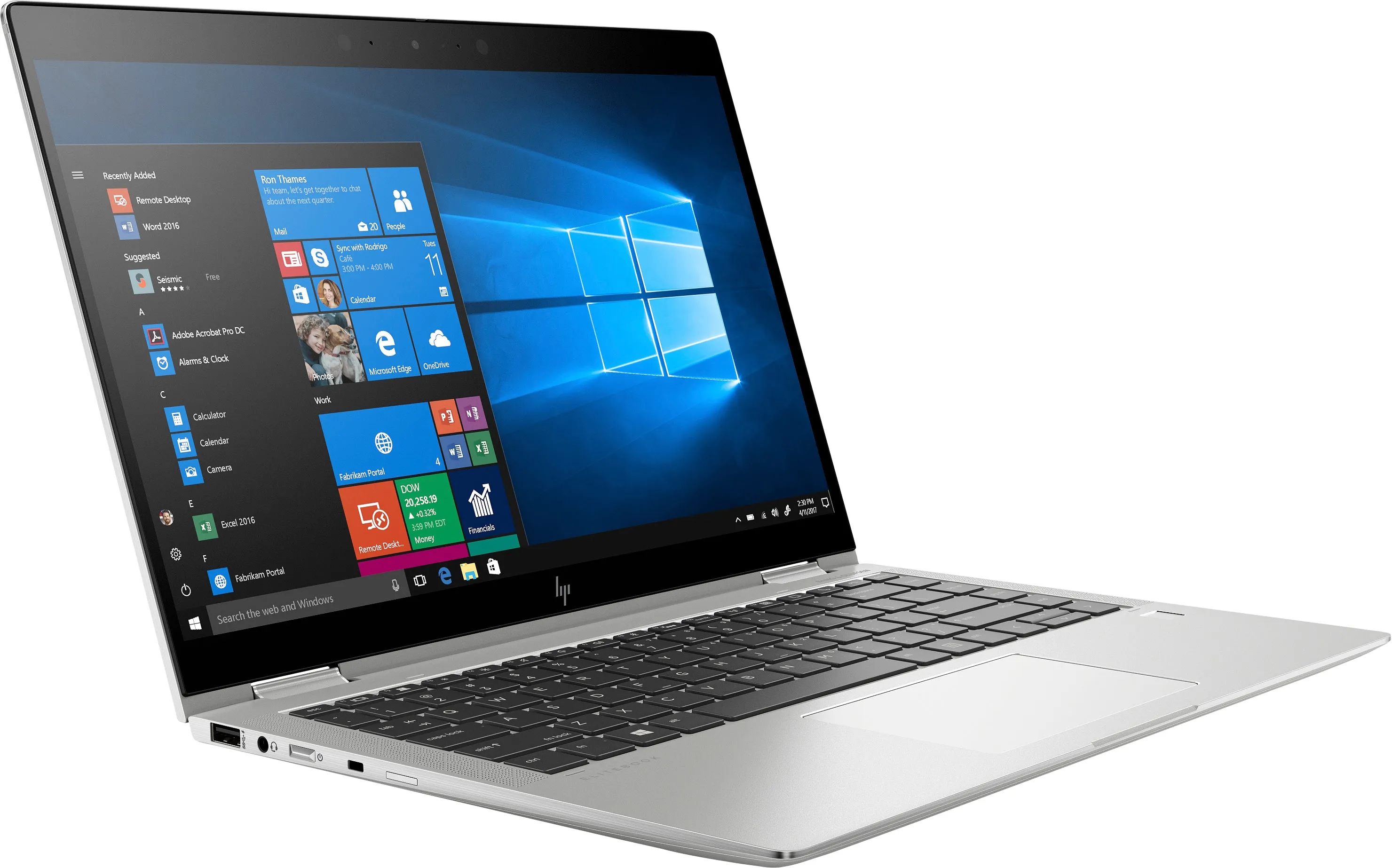 HP EliteBook X360 1040-G6 14" FHD (Touchscreen) Convertible Notebook PC, Intel Core i5-8265U, 1.60GHz, 16GB RAM, 256GB SSD, Windows 10 Pro 64-Bit - 8EQ03UT#ABA