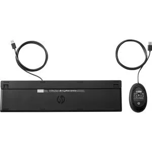 HP Wired Desktop 320MK Mouse And Keyboard - USB Cable - USB Cable Mouse - Optical - Compatible with Windows