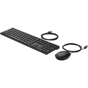 HP Wired Desktop 320MK Mouse And Keyboard - USB Cable - USB Cable Mouse - Optical - Compatible with Windows