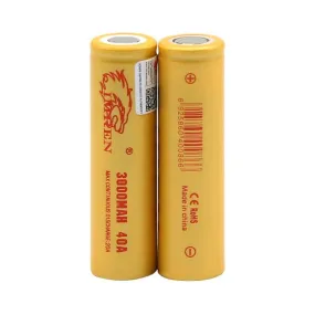 IMREN 18650 3000mAh 40A Rechargeable Lithium Battery (2PCS/Pack)