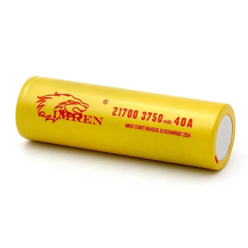 IMREN 21700 3750mAh 40A Rechargeable Lithium Battery  (2PCS/Pack)