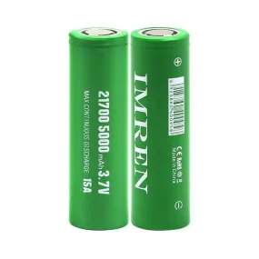 IMREN 21700 5000mAh 15A Rechargeable Lithium Battery  (2PCS/Pack)