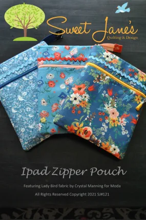 Ipad Zipper Pouch Downloadable Pattern