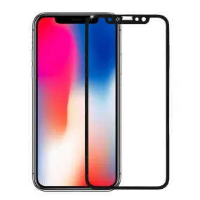 iPhone X, iPhone 10, iPhone Ten Temper Glass [Case Friendly Edition], Apple iPhone X Anti-Scratch Curve Full Screen Coverage Edge to Edge Tempered Glass - Ultra Slim 0.3mm Temper Glass Gel For iPhone X, (Privacy) - Black