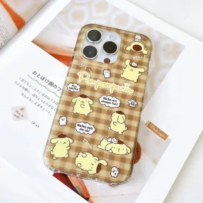 Japanese Cartoon Sanrio | Brown Pompompurin- iPhone Case 13 14 15 Pro Promax