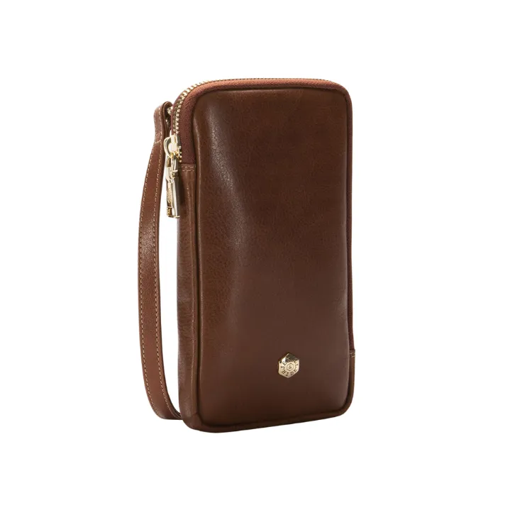 Jekyll & Hide Mobile Phone Pouch With Strap - Tan