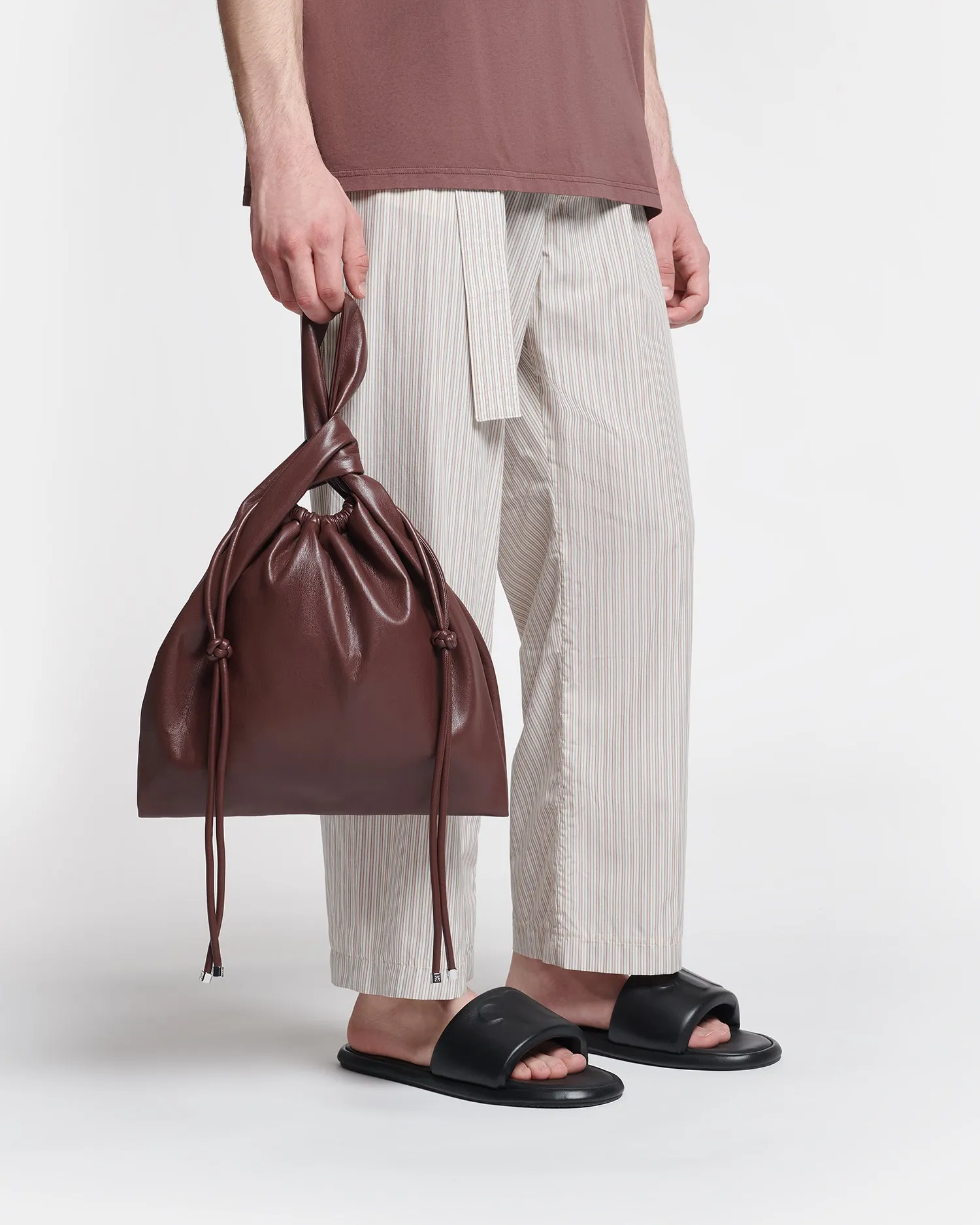 Jen Drawstring - Okobor™ Alt-Leather Bag - Plum Chutney