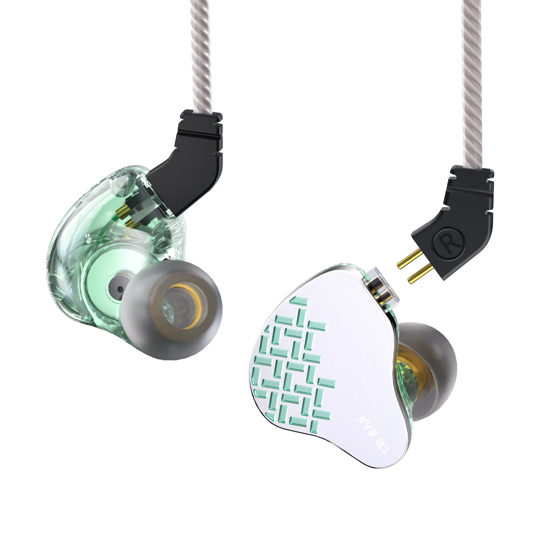 【KBEAR Rosefinch】 in-Ear Monitor, HiFi Wired Earbuds, with Biological Diaphragm DD Wired Headphones, Powerful Basshead Earphone for Audiophiles, Musician